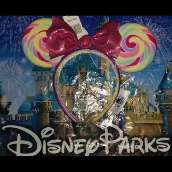 🍭MINNIE MOUSE EARS LOLLIPOP HEADBAND Disney Food - Picture 3 of 5